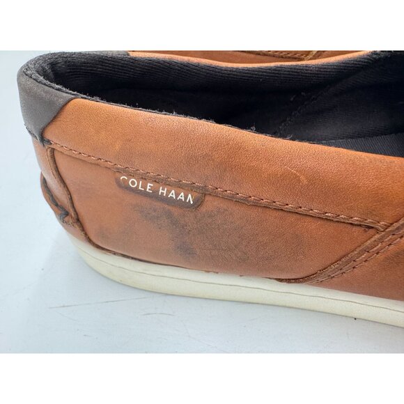 Cole Haan Men's Nantucket Slip-On Deck Leather Shoes Size 12M Brown Casual - Picture 3 of 11